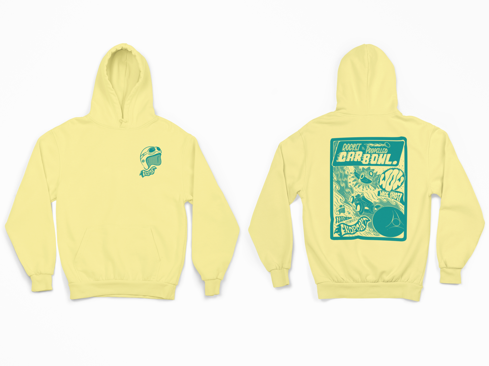 Rocket Propelled Car Bowl Hoodie