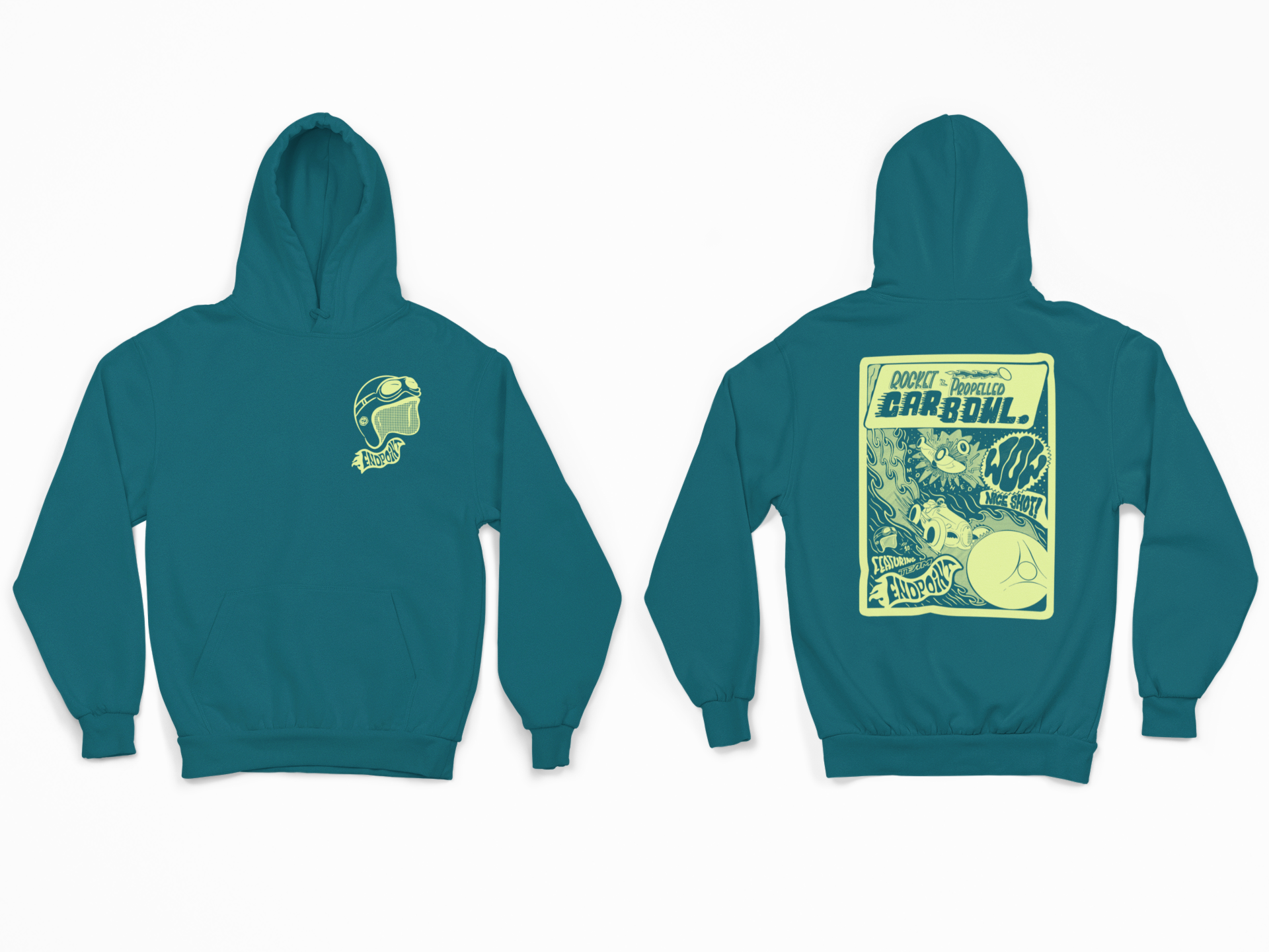 Rocket Propelled Car Bowl Hoodie